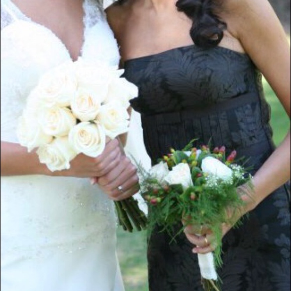 Ann Taylor Brown Strapless Dress